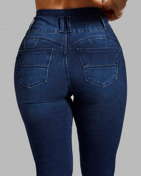 High Waist Skinny Stretch Shaping Butt lift Jeans