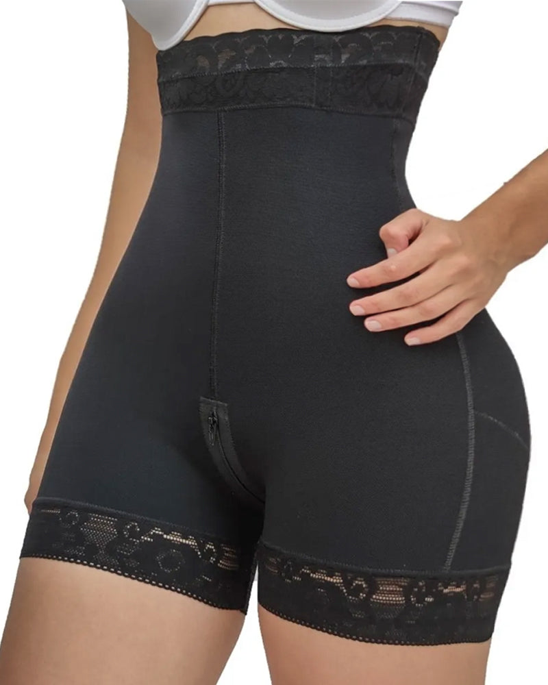 High Waist Lace Shorts Butt Lifter Tummt Control Panties