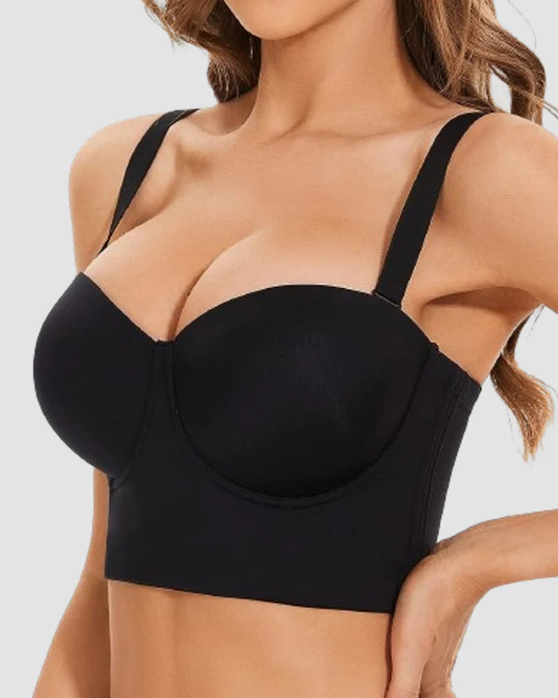 Seamless Multiway Low Back Anti Slip Push up Full Coverage Larger size Bras