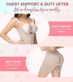 Fajas Colombianas Full Body Tummy Control Butt Lifting Post Surgery Compression Shapewear