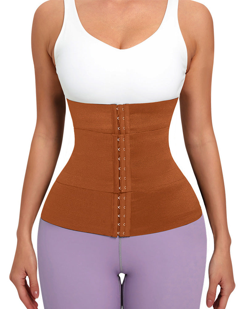 Waist Trainer Corset Double Belt Breathable Belly Slimming Workout Adjustable Fajas Girdle