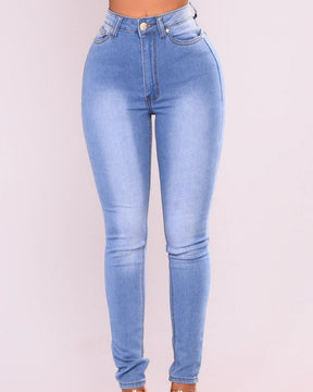 Sexy High Waist Stretch Skinny Jeans for Curvy Women