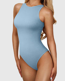 Sexy Ribbed Seamless Skinny Bodysuit