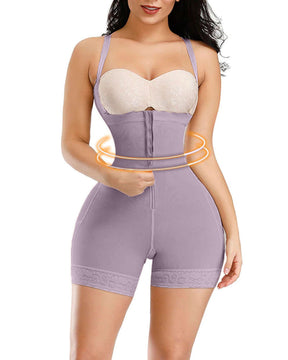 Corset Tummy Control Butt Lifter Panties Shapewear Bodysuits Open Bust Zipper