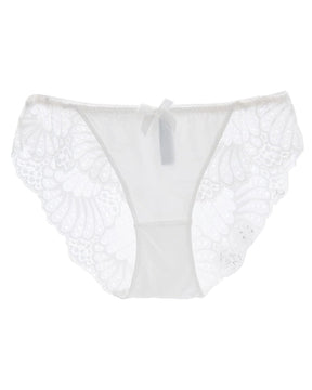 Low Waist Ice Silk Soft Panties Sexy See Through Lace Elasticity Briefs