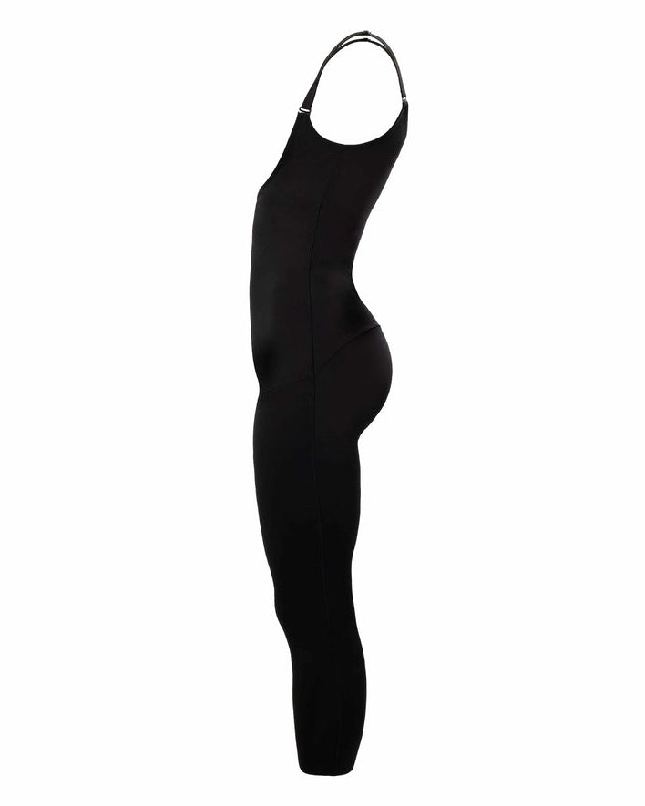 Seamless Slimming Open Bust Full Body Shapewear Jumpsuit Bodyshaper