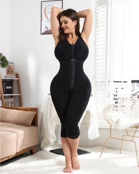 Black Women's Full Body Shaper Long Trousers High Compression Shapewear