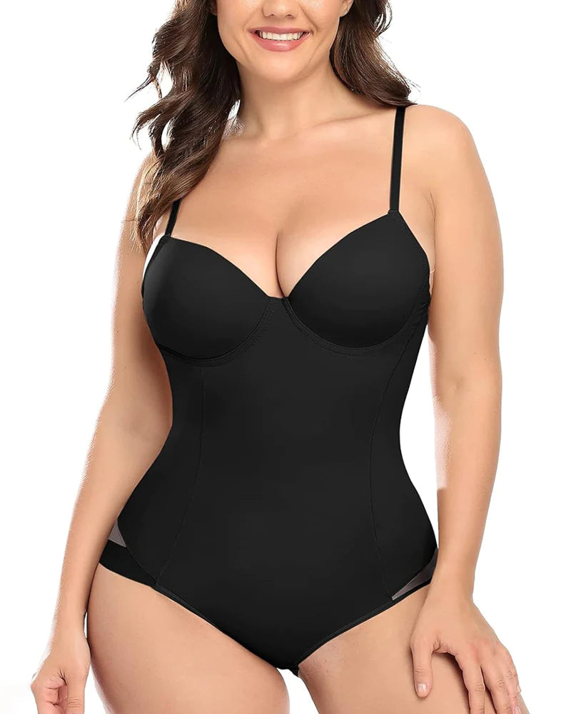 Breast Push Up Butt Lift Bodysuit Shapewear With Bra