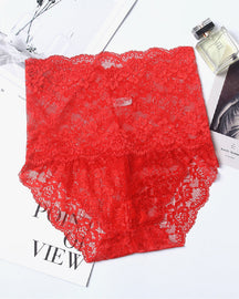 Women's Sexy High Waist Lace High Elasticity Breathable Slim Panties