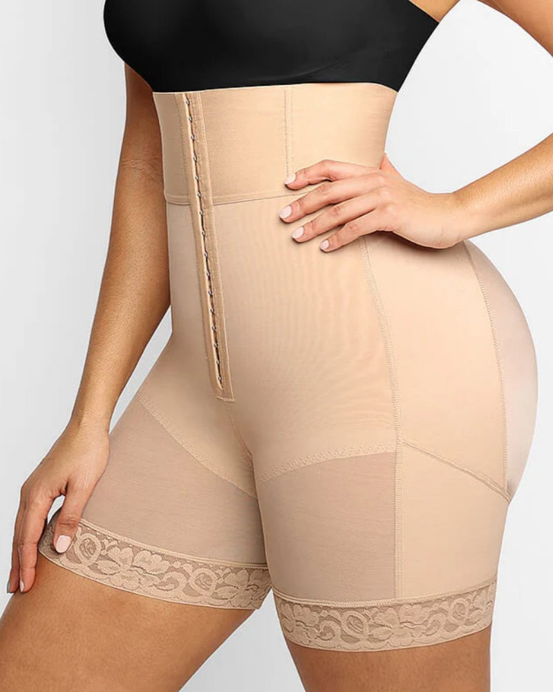 3 Boned Sculpt High Waist Tummy Control Booty Shorts