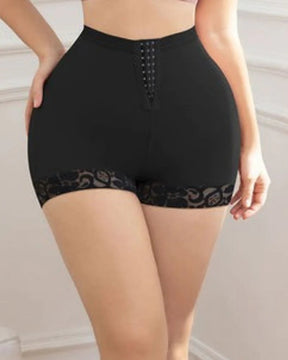 Women Lower Belly Fat Hourglass Butt Lifting Shapewear Shorts-Black