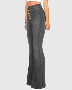 Women's High Waisted Flared Jeans