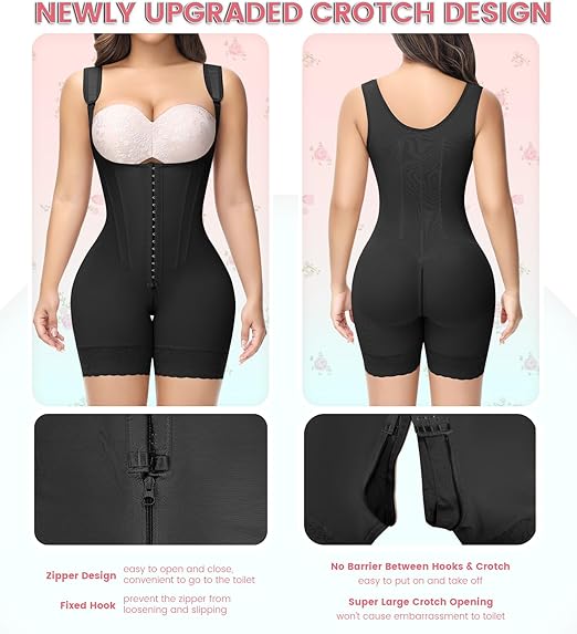 Fajas Colombianas Full Body Tummy Control Butt Lifting Post Surgery Compression Shapewear