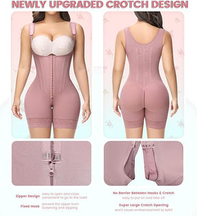 Fajas Colombianas Full Body Tummy Control Butt Lifting Post Surgery Compression Shapewear