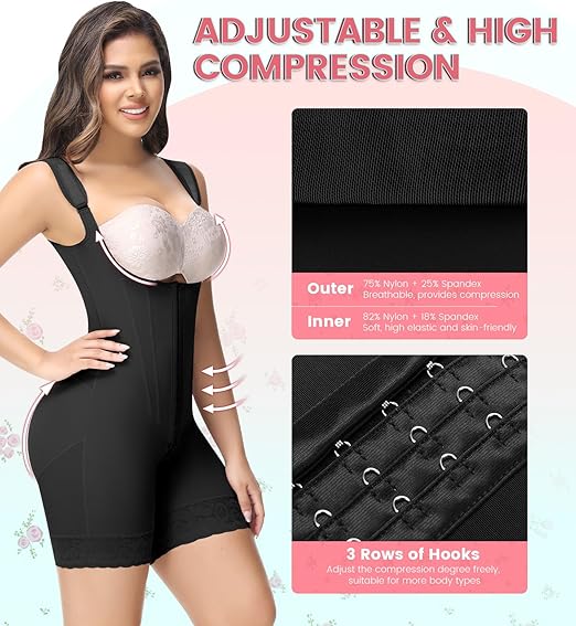 Fajas Colombianas Full Body Tummy Control Butt Lifting Post Surgery Compression Shapewear