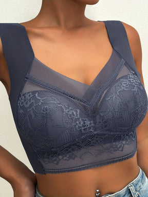 Soft Lace Wireless Full Coverage Comfort Straps Tank Bra