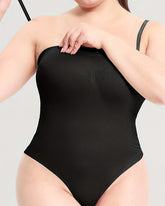 One Piece Removable Shoulder Straps Tube Top Tummy Control Corset Shapewear