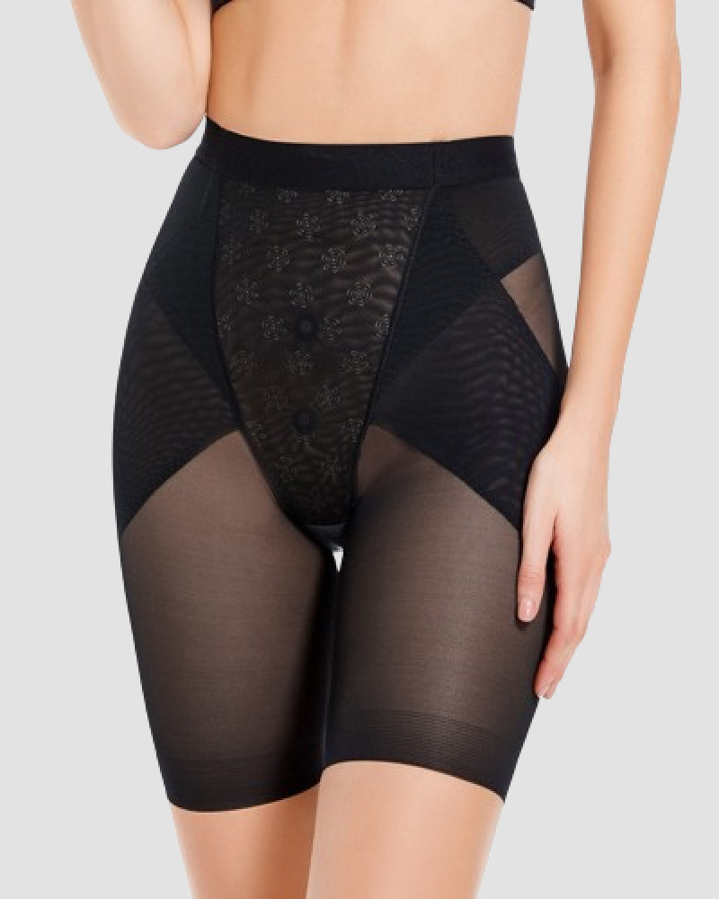 High Waist Mesh Shaping Panties Tummy Control Girdle Shapewear Shorts