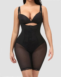 Women's Invisible Zipper Postpartum Corset Shapewear Open Crotch Tummy Control Bodysuit