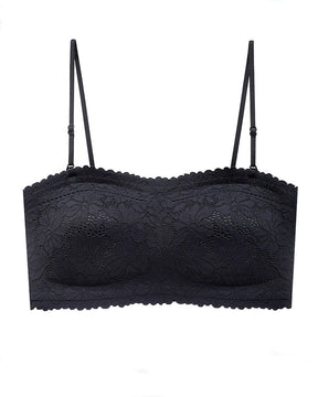 Women's Strapless Lace Non-slip Seamless Wireless Tube Top Bra