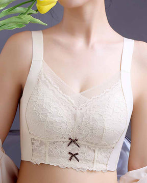 Breathable Wireless Lace Full Coverage Comfortable Bra