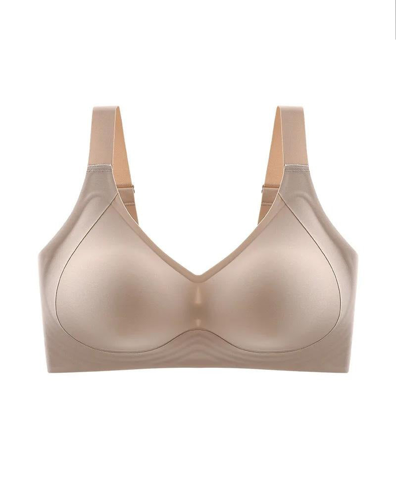 Seamless Anti-sagging Lightly Lined Bra Wireless Minimizer Brassiere