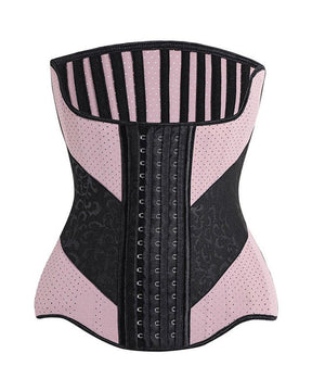 25 Steel Boned Hourglass Latex Corset Sport Postpartum Waist Trainer