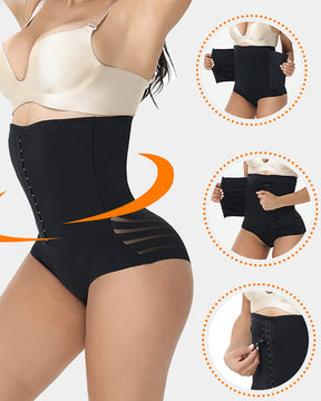 High-waisted Tummy Control Breathable Mesh Panties Shorts