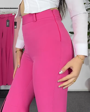 Sexy Slim High Waisted Stretch Bell Bottoms Pants with Belt (Pre-Sale)