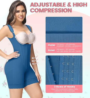 Fajas Colombianas Full Body Tummy Control Butt Lifting Post Surgery Compression Shapewear