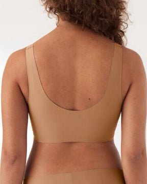 Seamless Comfort V Neck Pullover Sleep Bra With Removable Pads