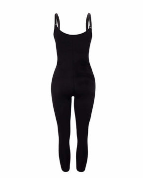 Seamless Slimming Open Bust Full Body Shapewear Jumpsuit Bodyshaper