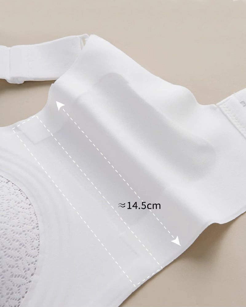 Women's Wireless Lace Anti-Sagging Bra Minimizer Thin Breathable Plus Size Underwear