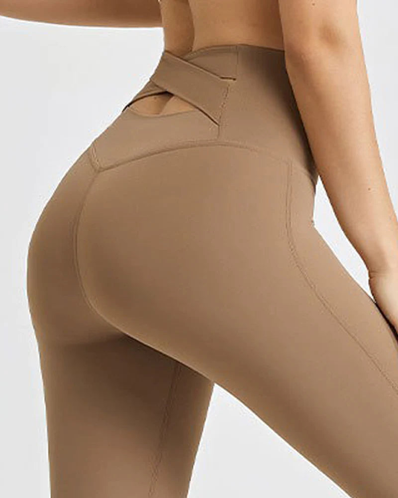 Highly Elastic Slimming Flared High Waist Butt Lift Yoga Pants