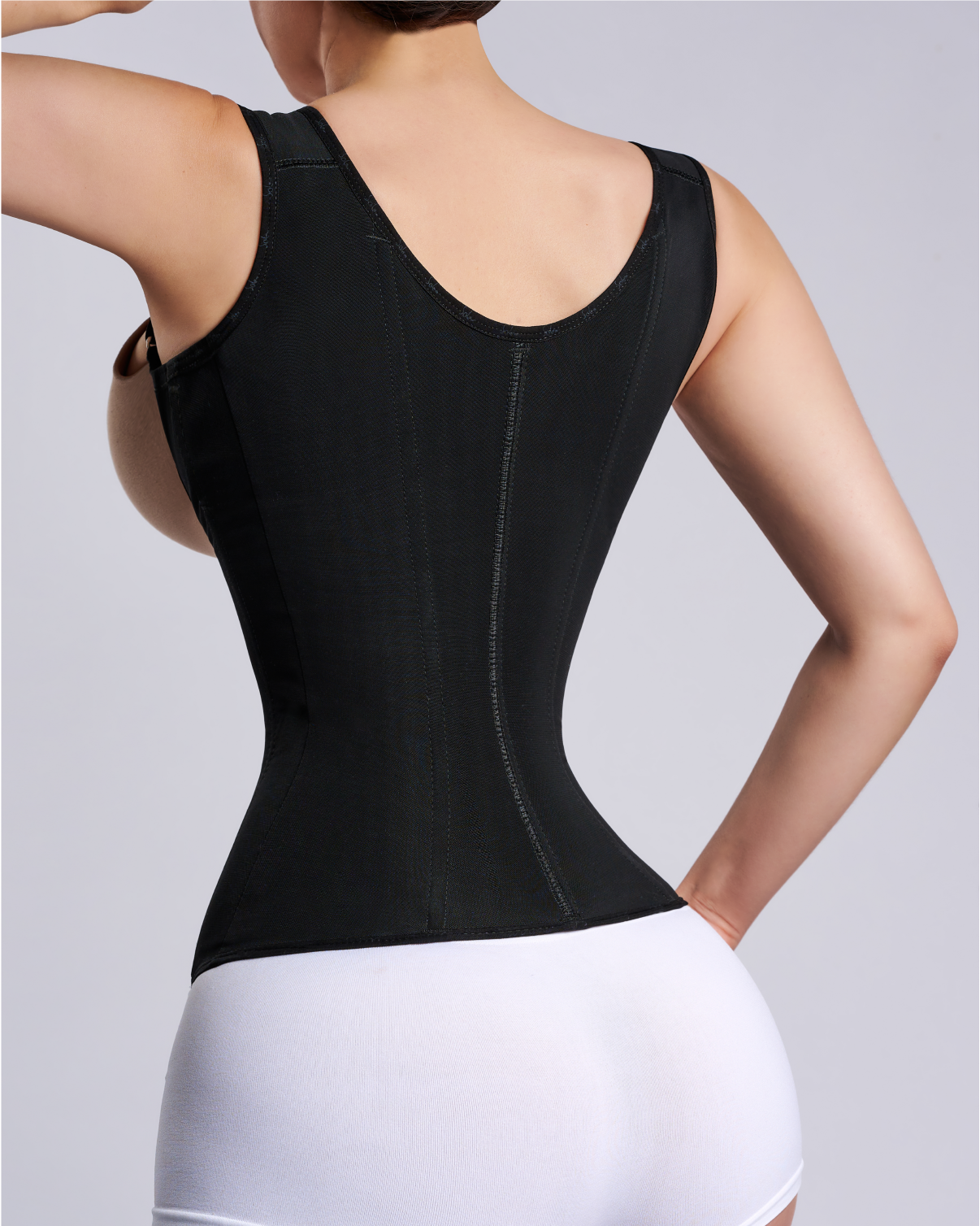 Women Hourglass Vest  Tummy Control Waist Trainer Corset With Hook and Eye