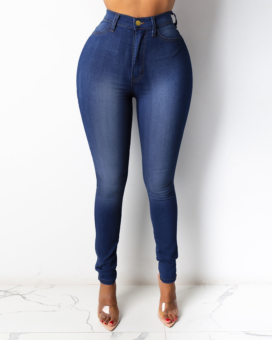 High Waist Slim Fit Stretch Butt lift Skinny Jeans for Women