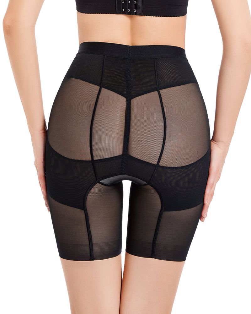 High Waist Mesh Shaping Panties Tummy Control Girdle Shapewear Shorts