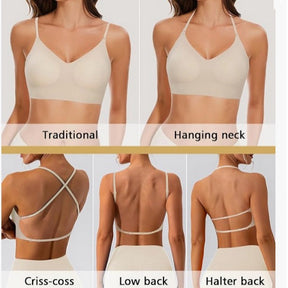 U Shaped Backless Multi Wear Ways Bra Thin Seamless Comfortable Bralette