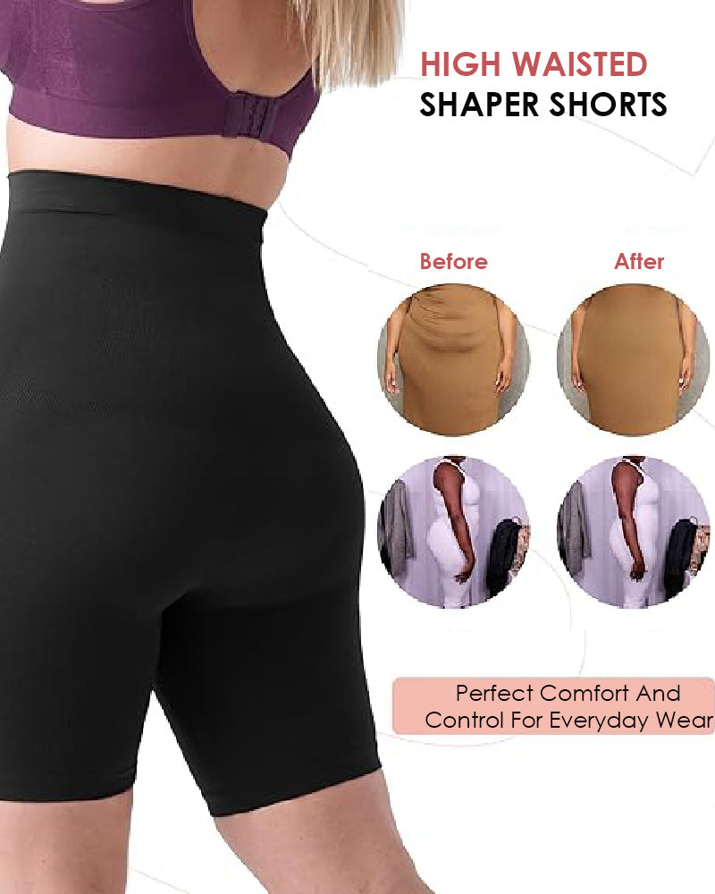 High Waisted Tummy Control Thigh Slimmer Body Shaper Shorts