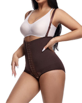 Women's Tummy Control Adjustable Buckle Front Open Bust Shapewear