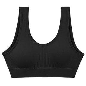 Seamless Push Up Wireless Shockproof Sports Bra Crop Top Breathable Yoga Bra