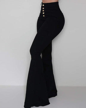 Sexy Jeans High Waist Hip Lift Flared Fishtail Pants