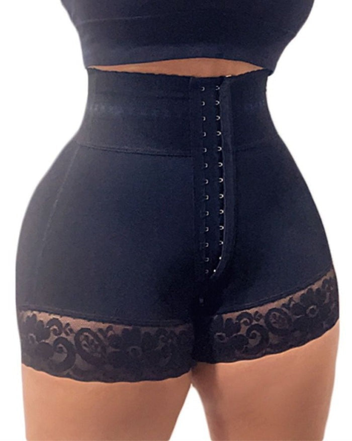 Double Compression High Waisted BBL Shorts With Mid-section Tummy Control Panties