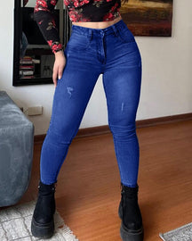 Denim High Waist Tummy Control Butt Lift Skinny Jeans