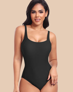 Sexy One-piece Back Lace up Swimsuit Shaping Swimming Costume