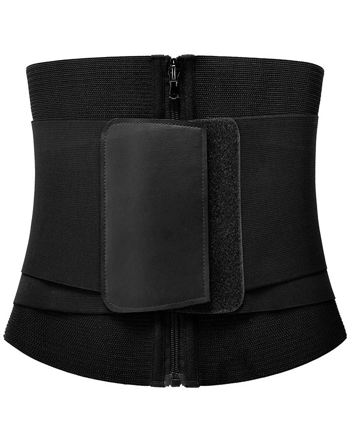 Double Compression Zipper Waist Trainder Corset Girdle