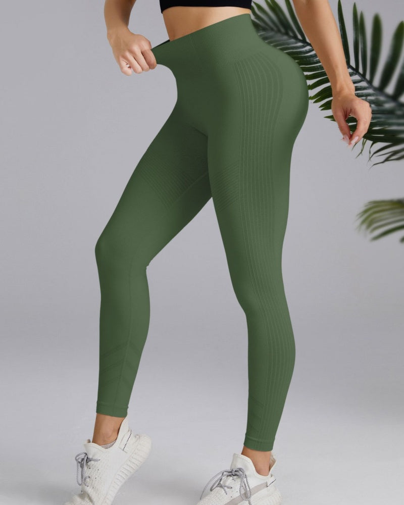 High Waisted Tummy-controlling Peach-hips Nude Long Yoga Pants