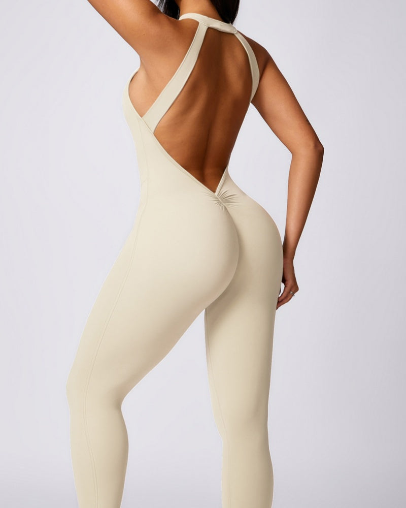 Peach Hip-lifting and Beautiful Back Quick-drying Yoga Jumpsuit