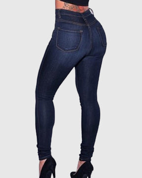 Sexy High Waist Stretch Skinny Jeans for Curvy Women