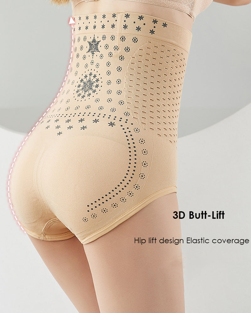 Women's Negative Ion Shaper Panty Breathable Hole Traceless Butt Lifter Underwear